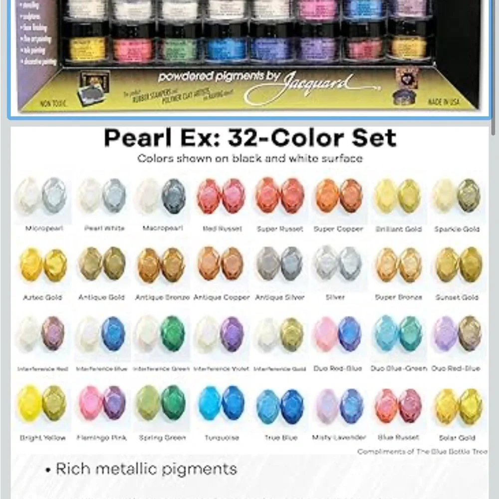 JACQUARD PEARL EX MICA POWDER 32 color set NEW